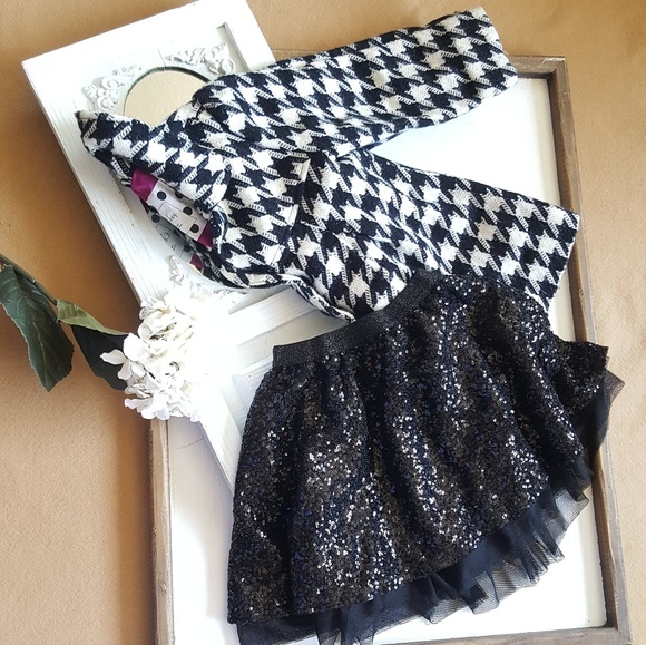 Black sequin Skirt - Picture 3 of 4